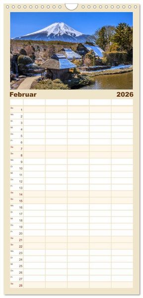 Produktbild: Familienplaner 2026 - Japan - zwischen Tradition und Moderne mit 5 Spalten (Wandkalender, 21 x 45 cm) CALVENDO