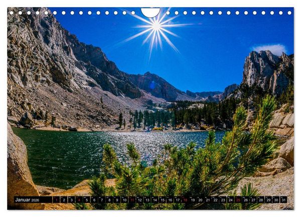 Produktbild: Entlang der Sierra Nevada (Wandkalender 2026 DIN A4 quer), CALVENDO Monatskalender