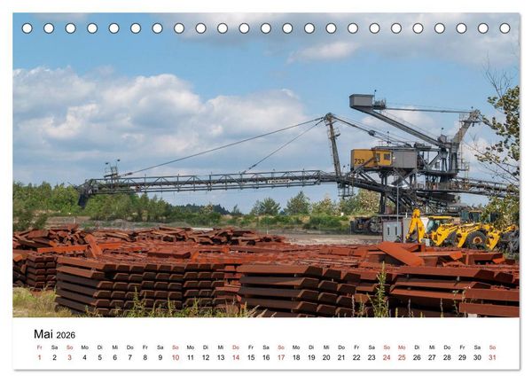 Produktbild: Bergbaulandschaften (Tischkalender 2026 DIN A5 quer), CALVENDO Monatskalender
