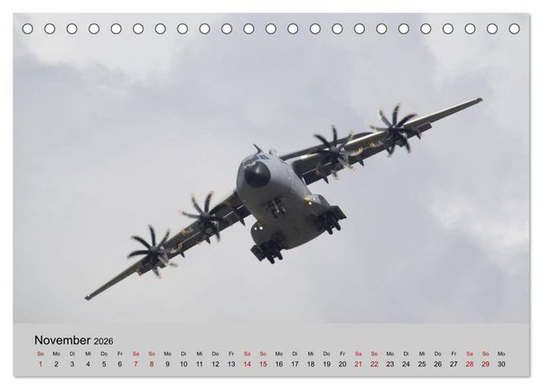 Produktbild: Transportflugzeug Airbus A400M Atlas (Tischkalender 2026 DIN A5 quer), CALVENDO Monatskalender