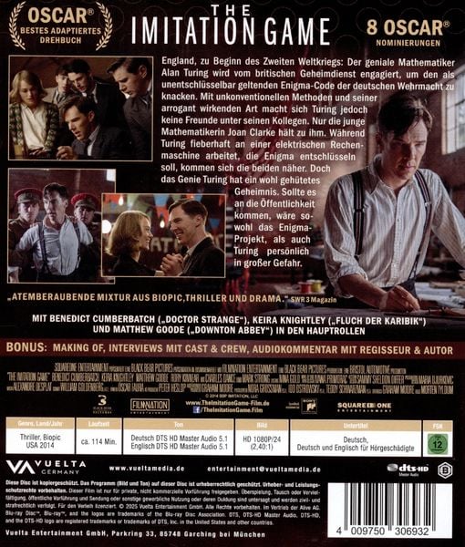 Produktbild: The Imitation Game - Ein streng geheimes Leben