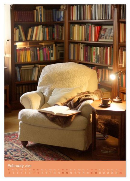 Produktbild: Literature is Magic (Wall Calendar 2026 DIN A4 portrait), CALVENDO 12 Month Wall Calendar