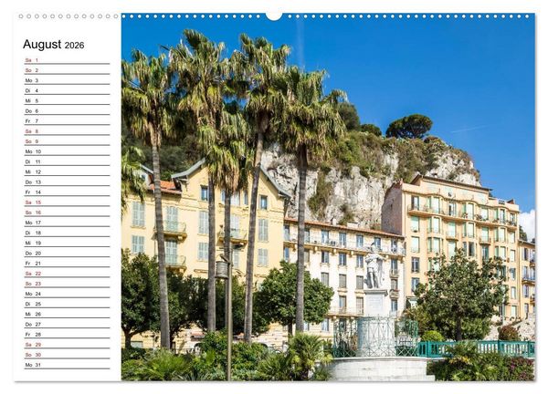 Produktbild: NIZZA Idyllische Impressionen (hochwertiger Premium Wandkalender 2026 DIN A2 quer), Kunstdruck in Hochglanz