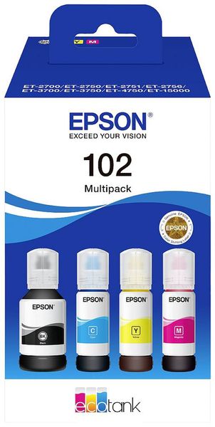 Epson Tintenpatr.102 BK,C,Y,M