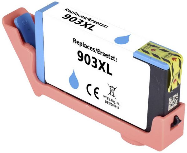 Produktbild: Renkforce Druckerpatrone ersetzt HP 903XL, T6M03AE Kompatibel Cyan RF-5705454