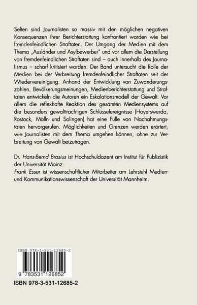 Produktbild: Eskalation durch Berichterstattung?