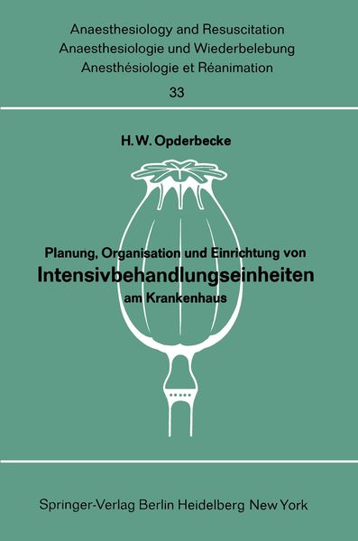Produktbild: Planung, Organisation und Einrichtung von Intensivbehandlungseinheiten am Krankenhaus