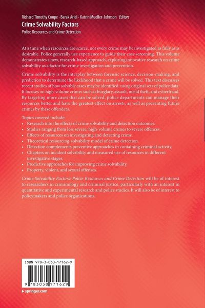 Produktbild: Crime Solvability Factors