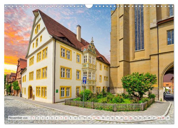 Produktbild: Rothenburg ob der Tauber Impressionen (Wandkalender 2026 DIN A3 quer), CALVENDO Monatskalender