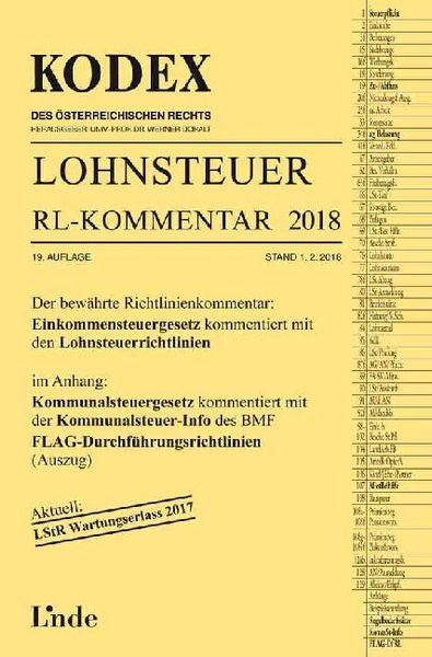 Produktbild: KODEX Lohnsteuer Richtlinien-Kommentar 2018