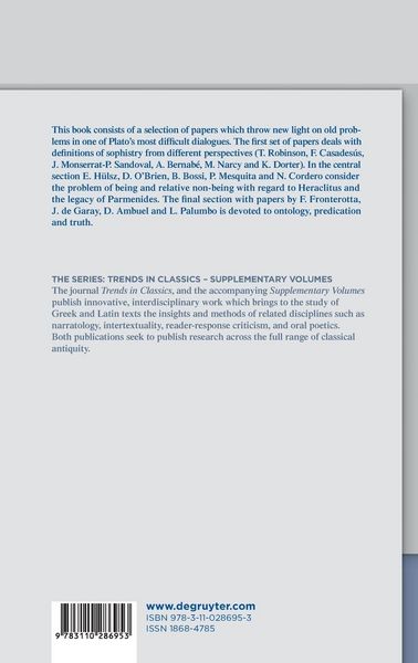 Produktbild: Plato's "Sophist" Revisited