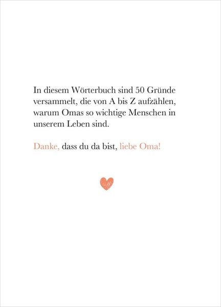 Produktbild: Oma (Substantiv, f)