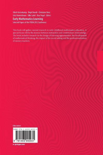 Produktbild: Early Mathematics Learning