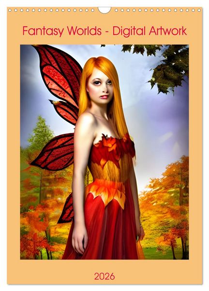 Produktbild: Fantasy Worlds - Digital Artwork (Wall Calendar 2026 DIN A3 portrait), CALVENDO 12 Month Wall Calendar
