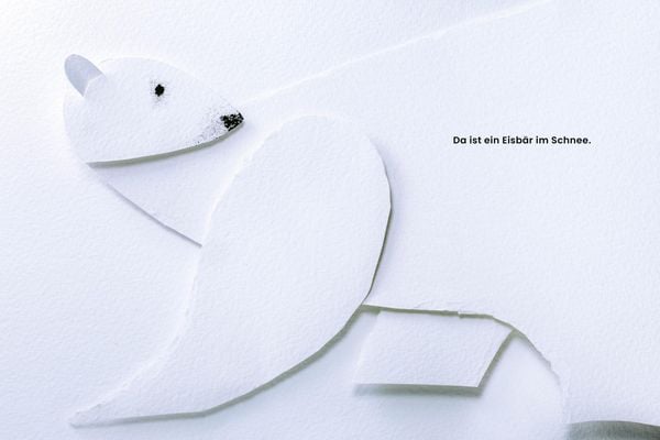 Produktbild: Ein Eisb&auml;r im Schnee
