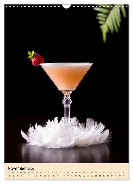 Produktbild: Cocktails mit Blumen und Pflanzen (Wandkalender 2026 DIN A3 hoch), CALVENDO Monatskalender