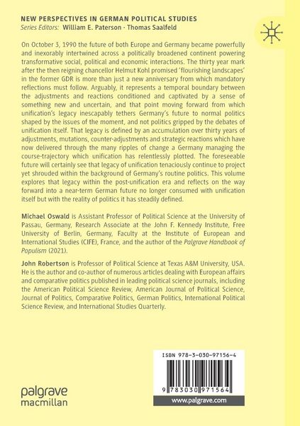 Produktbild: The Legacy and Impact of German Unification