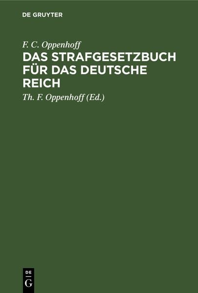 Produktbild: Das Strafgesetzbuch f&uuml;r das Deutsche Reich