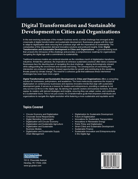 Produktbild: Digital Transformation and Sustainable Development in Cities and Organizations