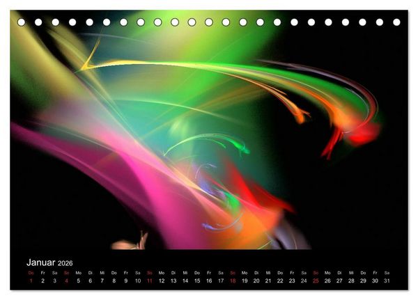 Produktbild: Wunderbare Welt der Farben 2026 (Tischkalender 2026 DIN A5 quer), CALVENDO Monatskalender