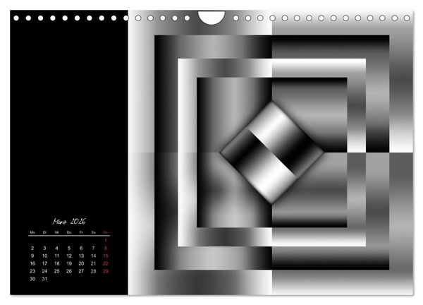 Produktbild: Schwarz trifft Wei&szlig; (Wandkalender 2026 DIN A4 quer), CALVENDO Monatskalender