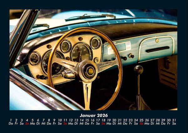 Produktbild: Welt der Oldtimer 2026 Fotokalender DIN A4