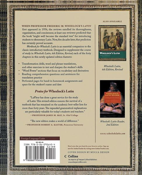 Produktbild: Workbook for Wheelock's Latin, 3rd Edition, Revised (Revised)