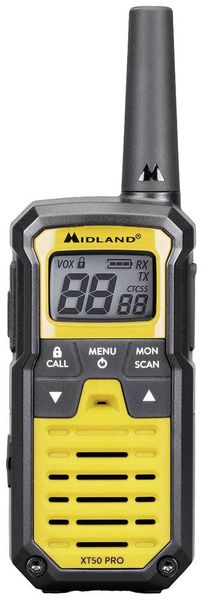 Produktbild: Midland XT50 Pro Koffer Gelb C1464.01 PMR/LPD-Handfunkger&auml;t 2er Set