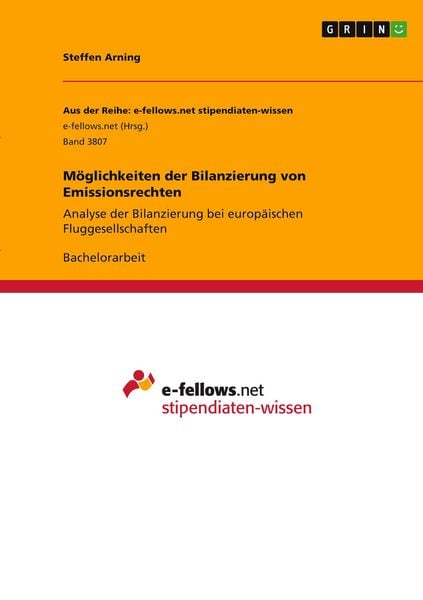 Produktbild: M&ouml;glichkeiten der Bilanzierung von Emissionsrechten