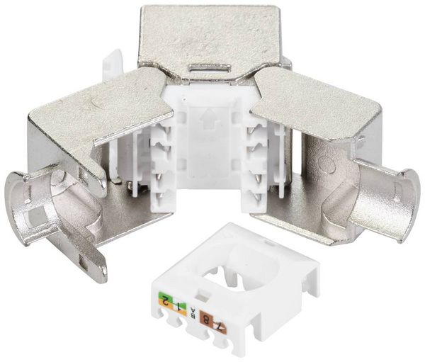 Produktbild: Renkforce RF-5250452 RJ45-Einbaumodul Keystone CAT 6a 1St.