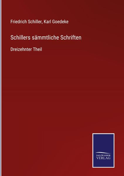Produktbild: Schillers s&auml;mmtliche Schriften