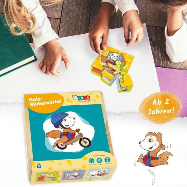 Produktbild: Tr&ouml;tsch Bobo Siebenschl&auml;fer Bilderw&uuml;rfel Puzzle