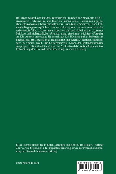 Produktbild: International Framework Agreements