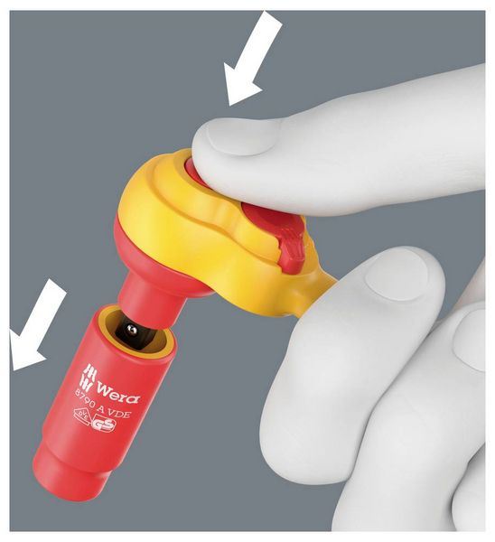 Produktbild: Wera 8007A VDE 05004866001 Zyklop-Knarre 1/4\" (6.3 mm) 150mm