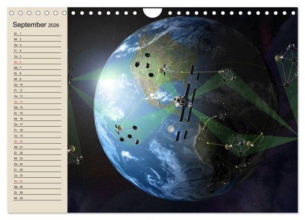 Produktbild: Raumfahrt und Weltall (Wandkalender 2026 DIN A4 quer), CALVENDO Monatskalender