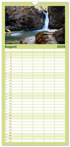 Produktbild: Familienplaner 2026 - Wo das Allg&auml;u am sch&ouml;nsten ist mit 5 Spalten (Wandkalender, 21 x 45 cm) CALVENDO