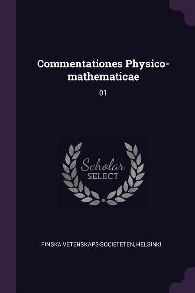 Produktbild: Commentationes Physico-mathematicae