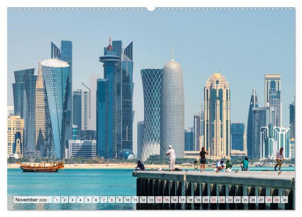 Produktbild: Doha - Hauptstadt von Katar (Wandkalender 2026 DIN A2 quer), CALVENDO Monatskalender
