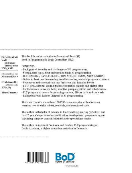 Produktbild: PLC Controls with Structured Text (ST), V3 Monochrome