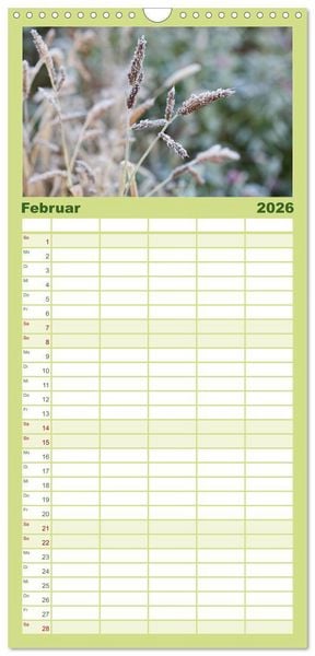 Produktbild: Familienplaner 2026 - Mein Jahr im Landhausgarten mit 5 Spalten (Wandkalender, 21 x 45 cm) CALVENDO