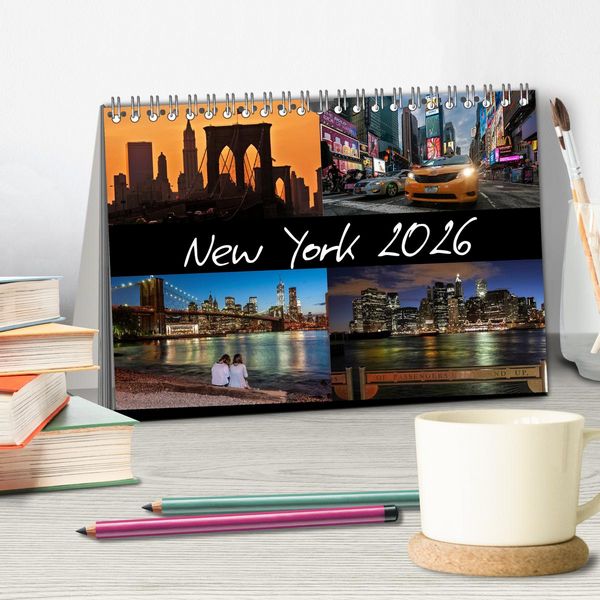 Produktbild: New York (Tischkalender 2026 DIN A5 quer), CALVENDO Monatskalender