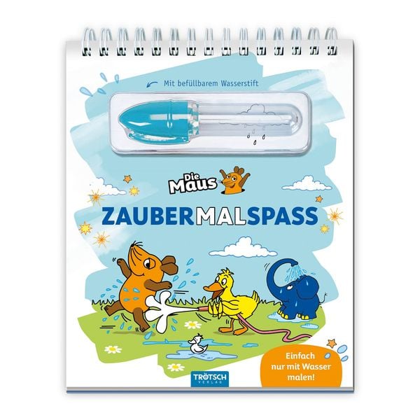 Trötsch Die Maus Zaubermalspaß mit Wasserstift, von , Trötsch Verlag GmbH & Co. KG, 978-3-9880212-7-4