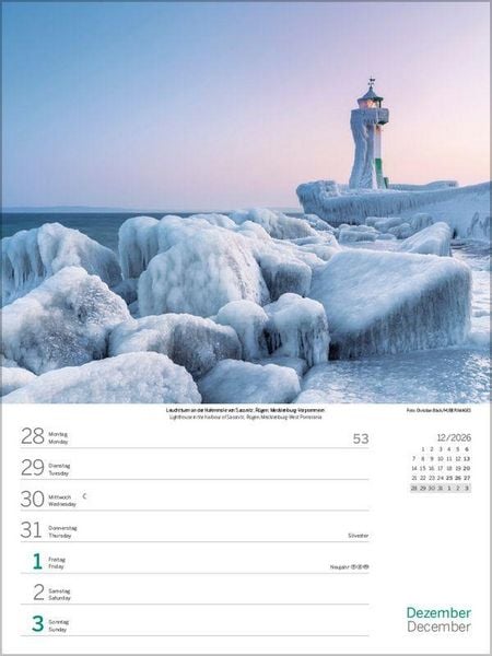 Produktbild: Nord- und Ostsee Wochenkalender 2027