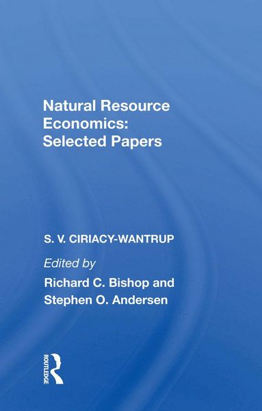 Produktbild: Natural Resource Economics: Selected Papers