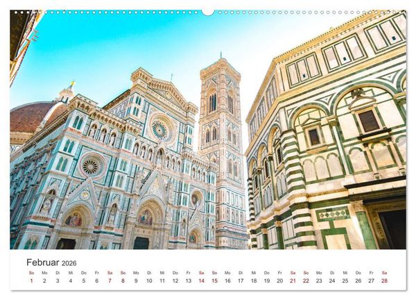 Produktbild: Florenz - Die Hauptstadt der Toskana. (hochwertiger Premium Wandkalender 2026 DIN A2 quer), Kunstdruck in Hochglanz