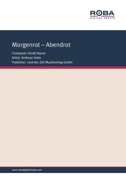 Produktbild: Morgenrot - Abendrot