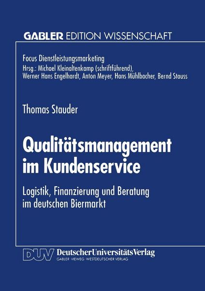 Produktbild: Qualit&auml;tsmanagement im Kundenservice