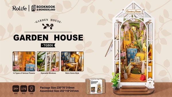 Book Nook DYI Bücherecke Garden House