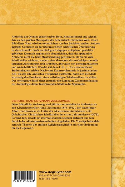 Produktbild: Antiochia in der Sp&auml;tantike