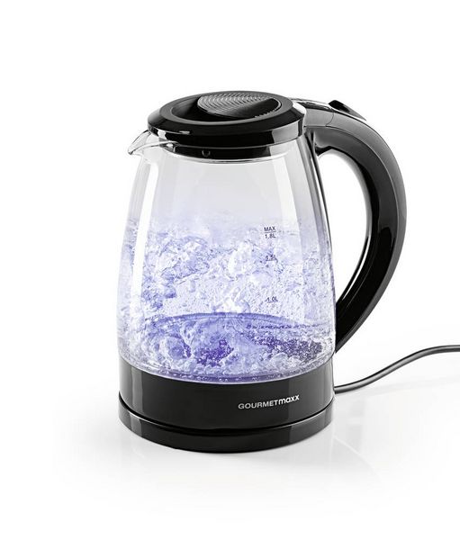 Produktbild: GourmetMaxx Wasserkocher Schwarz Fassungsverm&ouml;gen: 1.8l